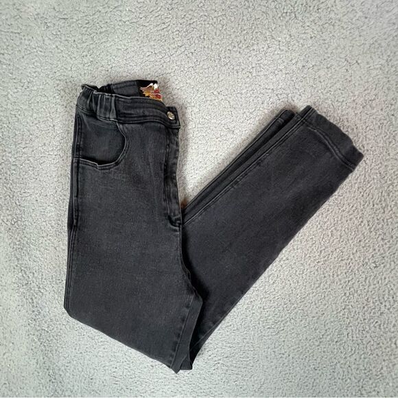 HARLEY DAVIDSON WOMENS BLACK JEANS SIZE 10 - Picture 3 of 9